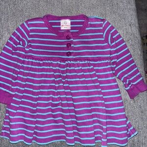 Hanna Andersson Purple and Blue Striped Dress